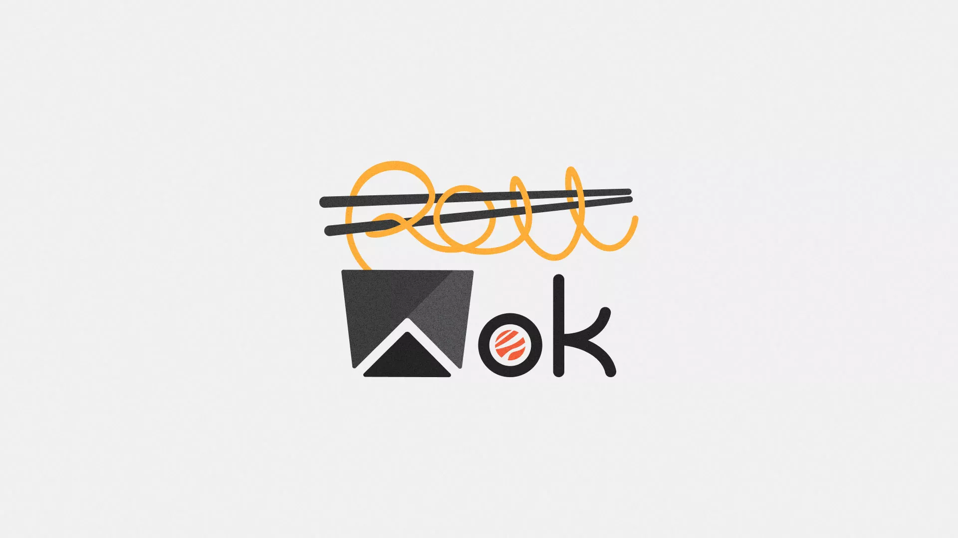 Разработка логотипа в Карталах для суши-бара «Roll Wok Club» Разработка логотипа в Карталах для суши-бара «Roll Wok Club»